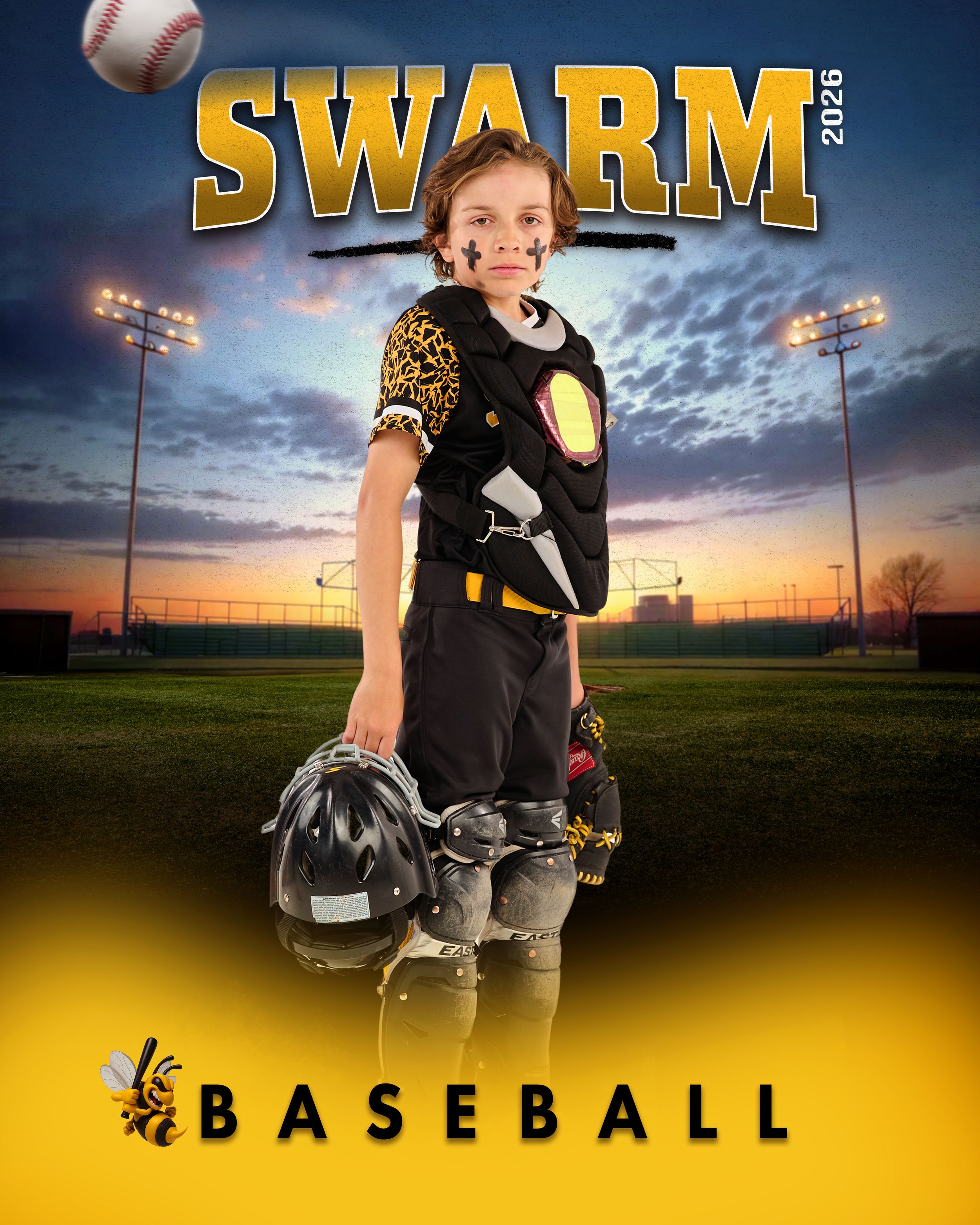 Dramatic Utah Sport Photographer team Baseball SWARM Action Photos  West Jordan, Utah