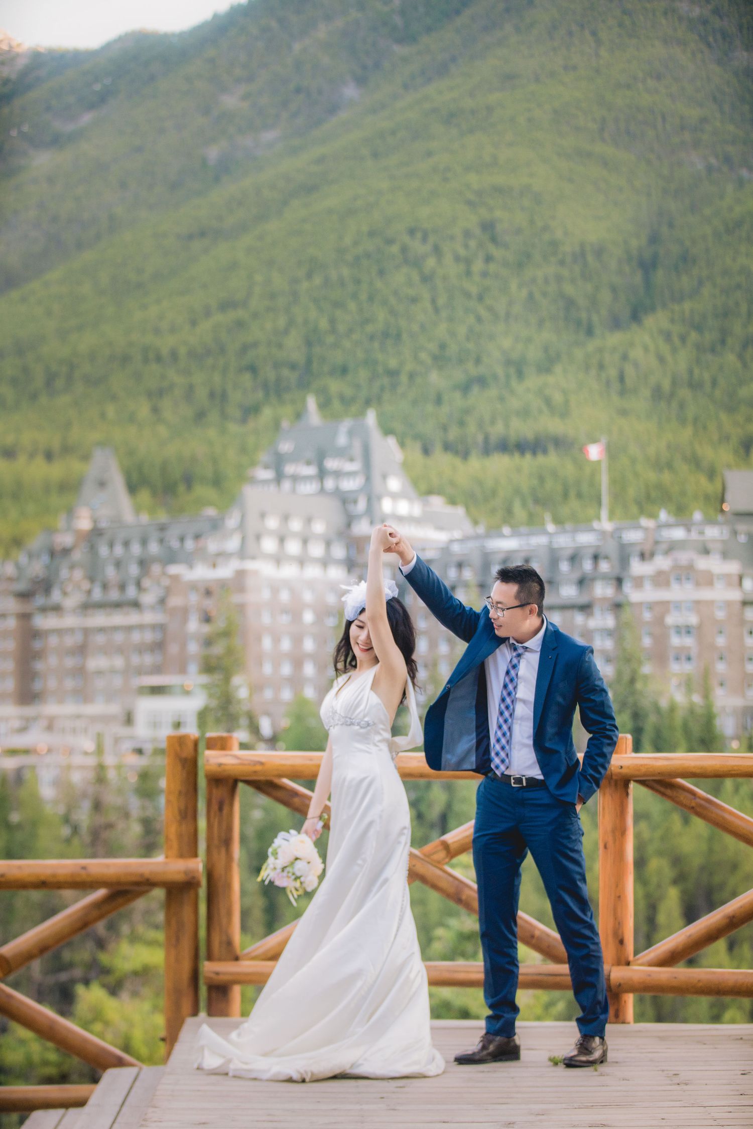 banff wedding photo