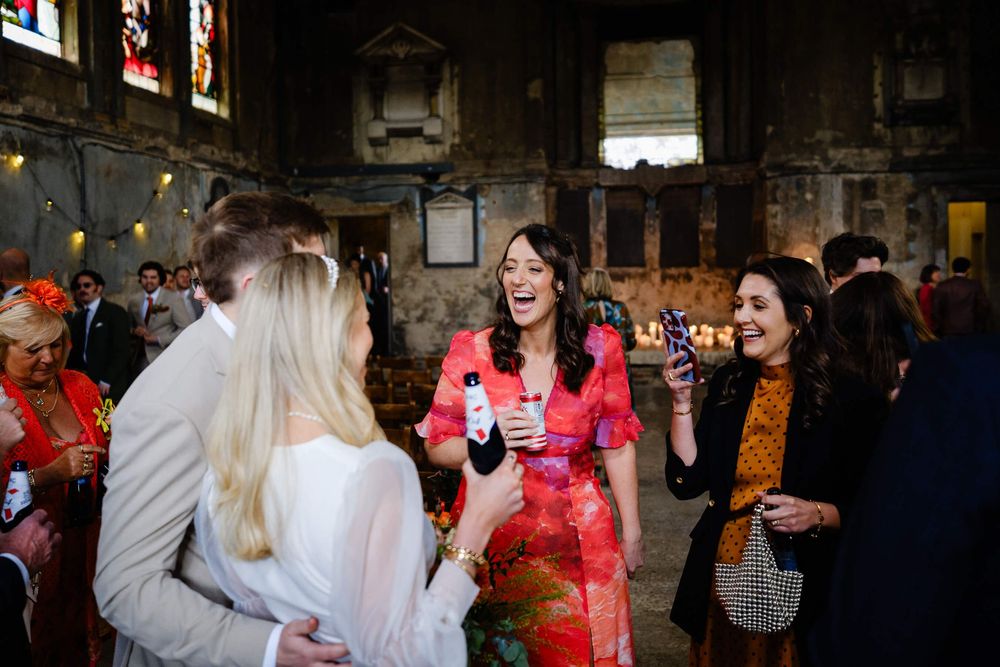 drinks reception at the asylum chapel in London