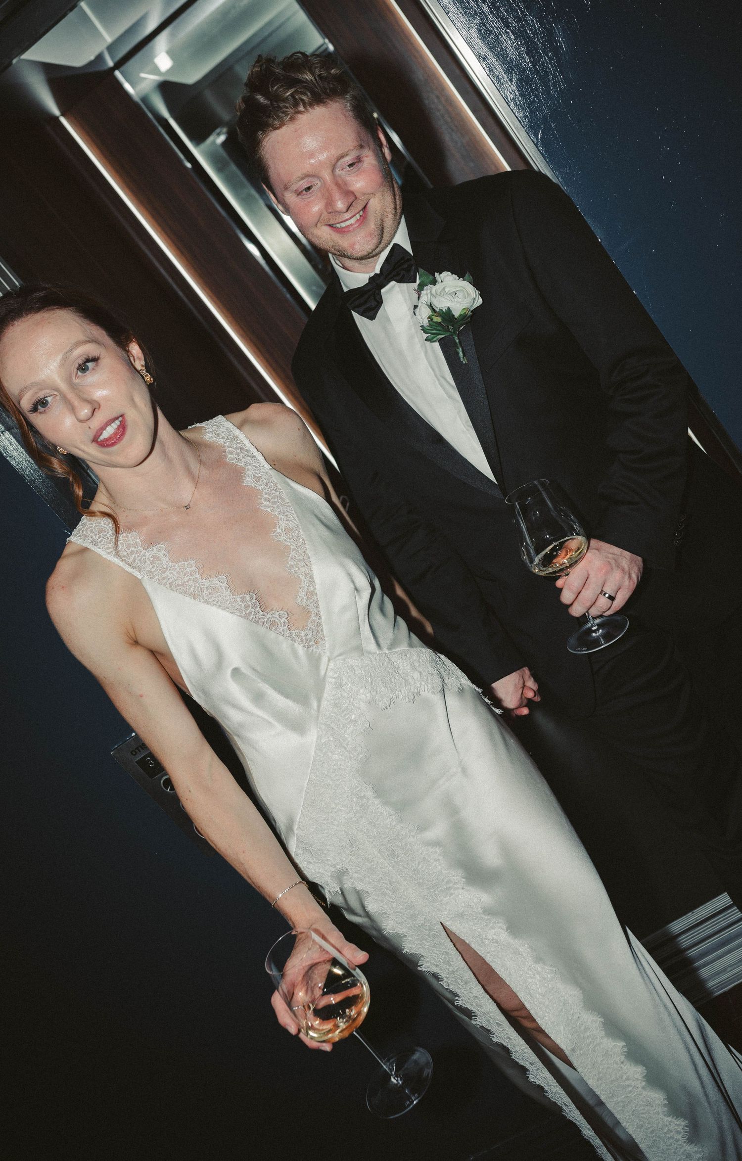 Wedding ceremony in Chelsea Town Hall, vintage wedding dress, wedding in pub