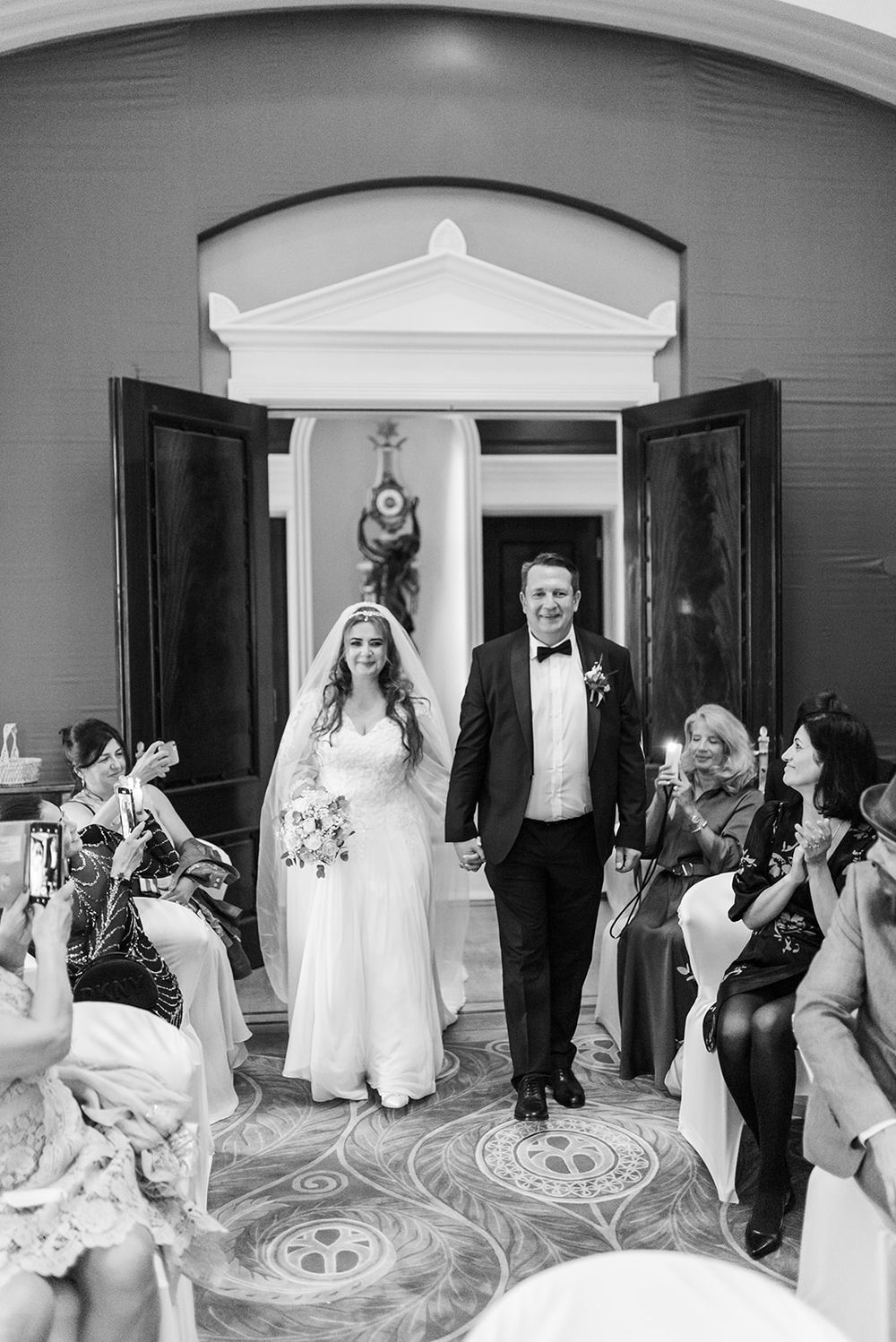 Luxury wedding at Dolder Grand Hotel Zurich with stunning city skyline views and elegant ceremony and reception spaces.