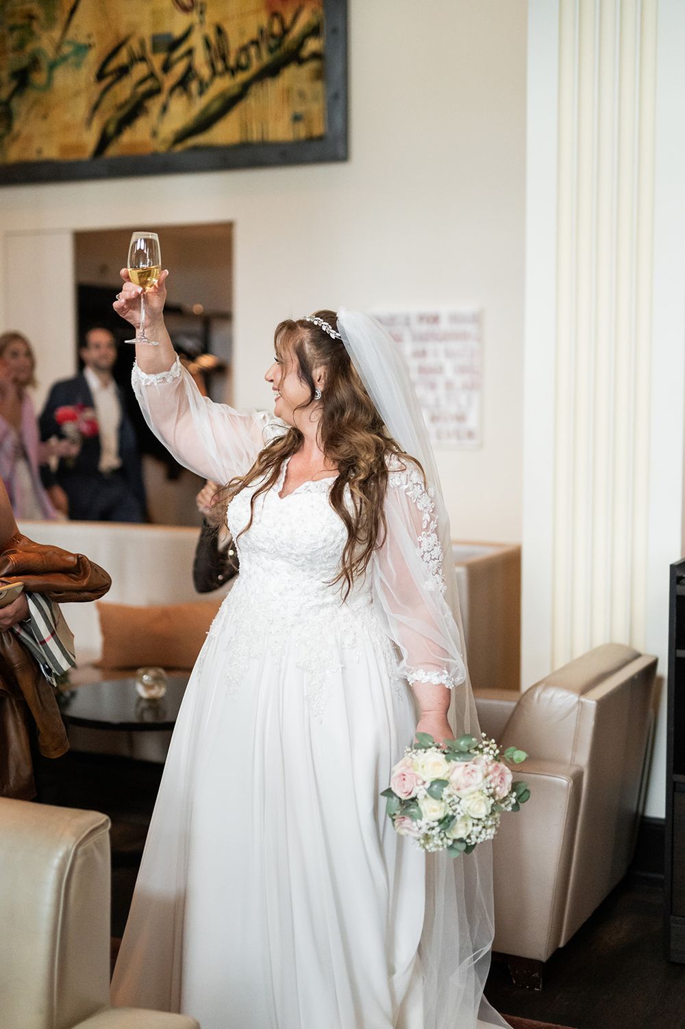 Luxury wedding at Dolder Grand Hotel Zurich with stunning city skyline views and elegant ceremony and reception spaces.