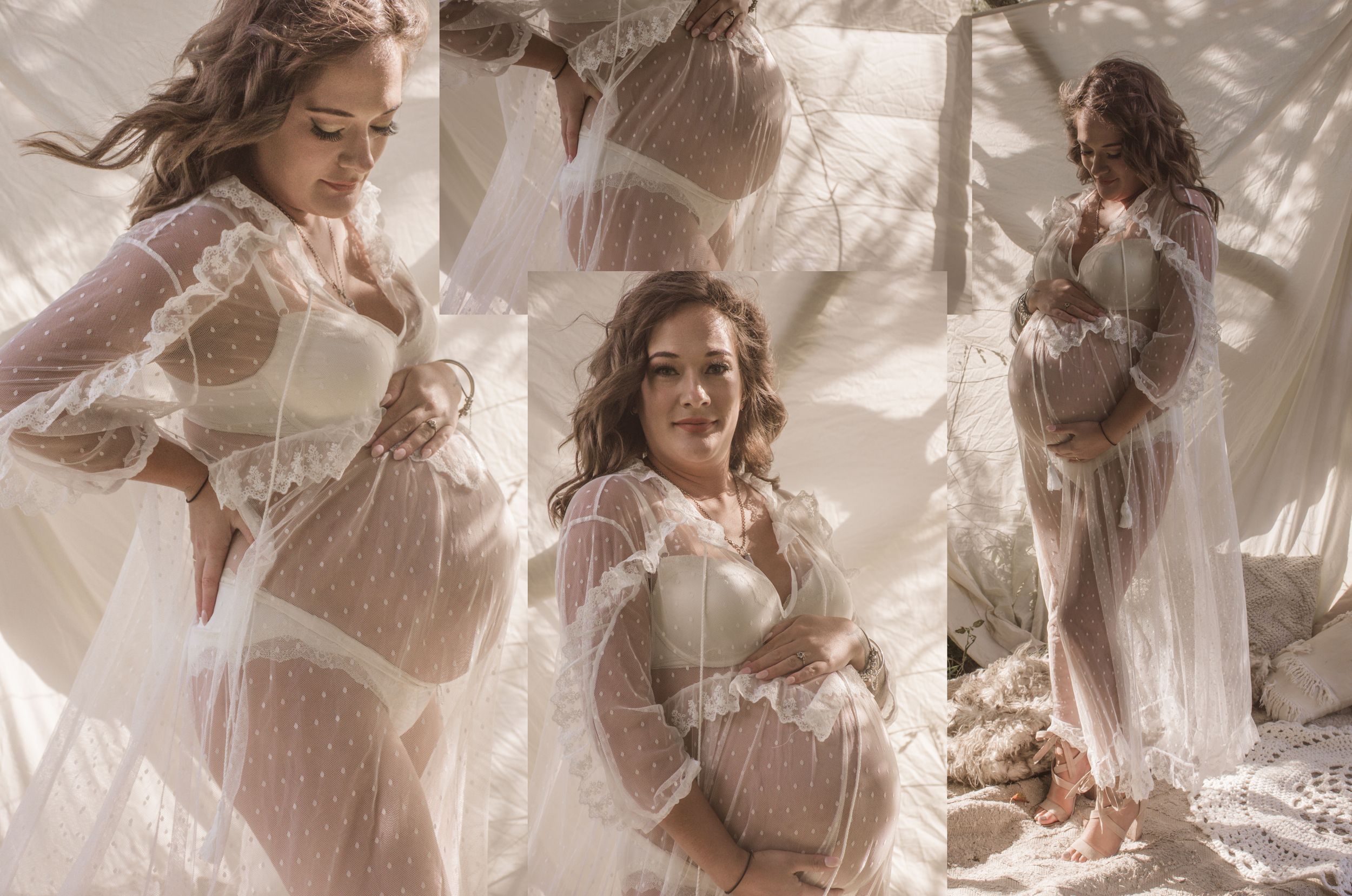 Elevate your maternity and newborn sessions with Stay&cee Creative's complimentary client wardrobe