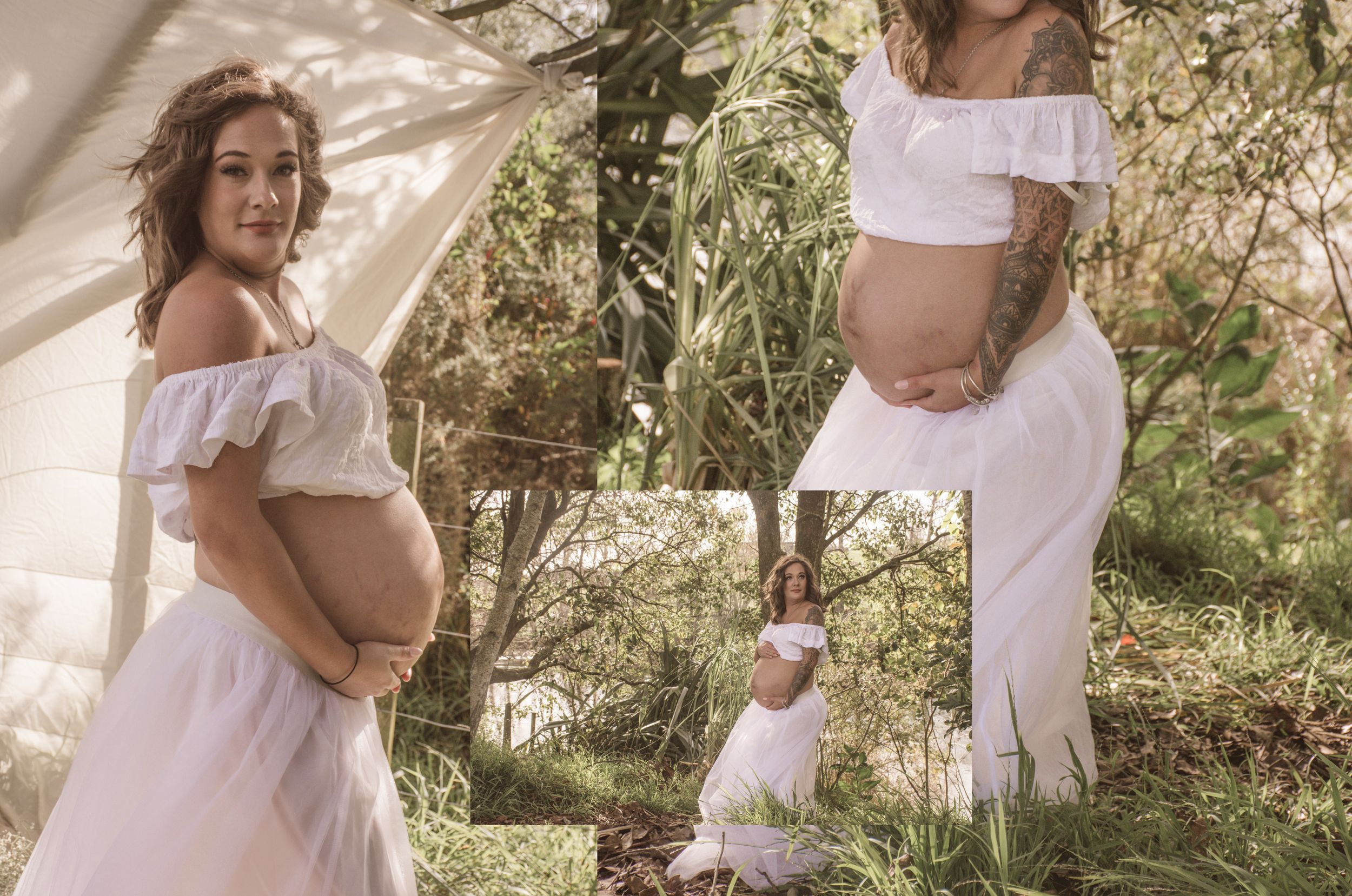 Stay&cee Creative's client wardrobe adds a touch of elegance to your maternity and newborn portraits in Hamilton