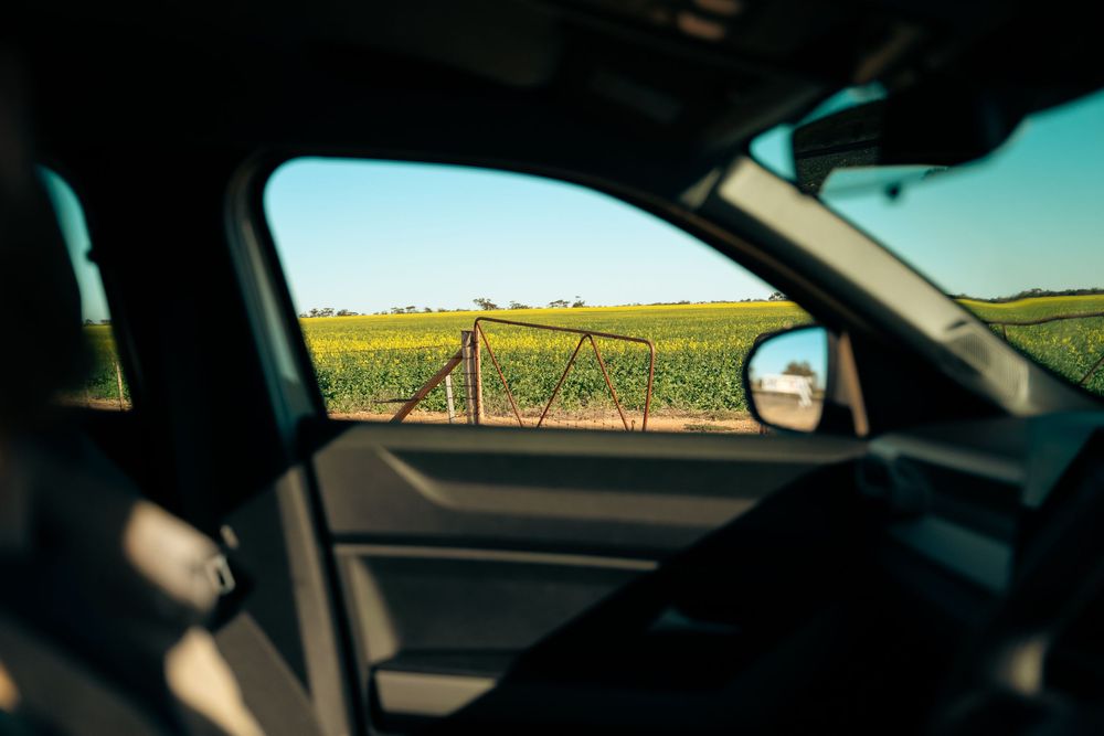 Renault Duster interior photography capturing adventure travel through regional Victoria countryside