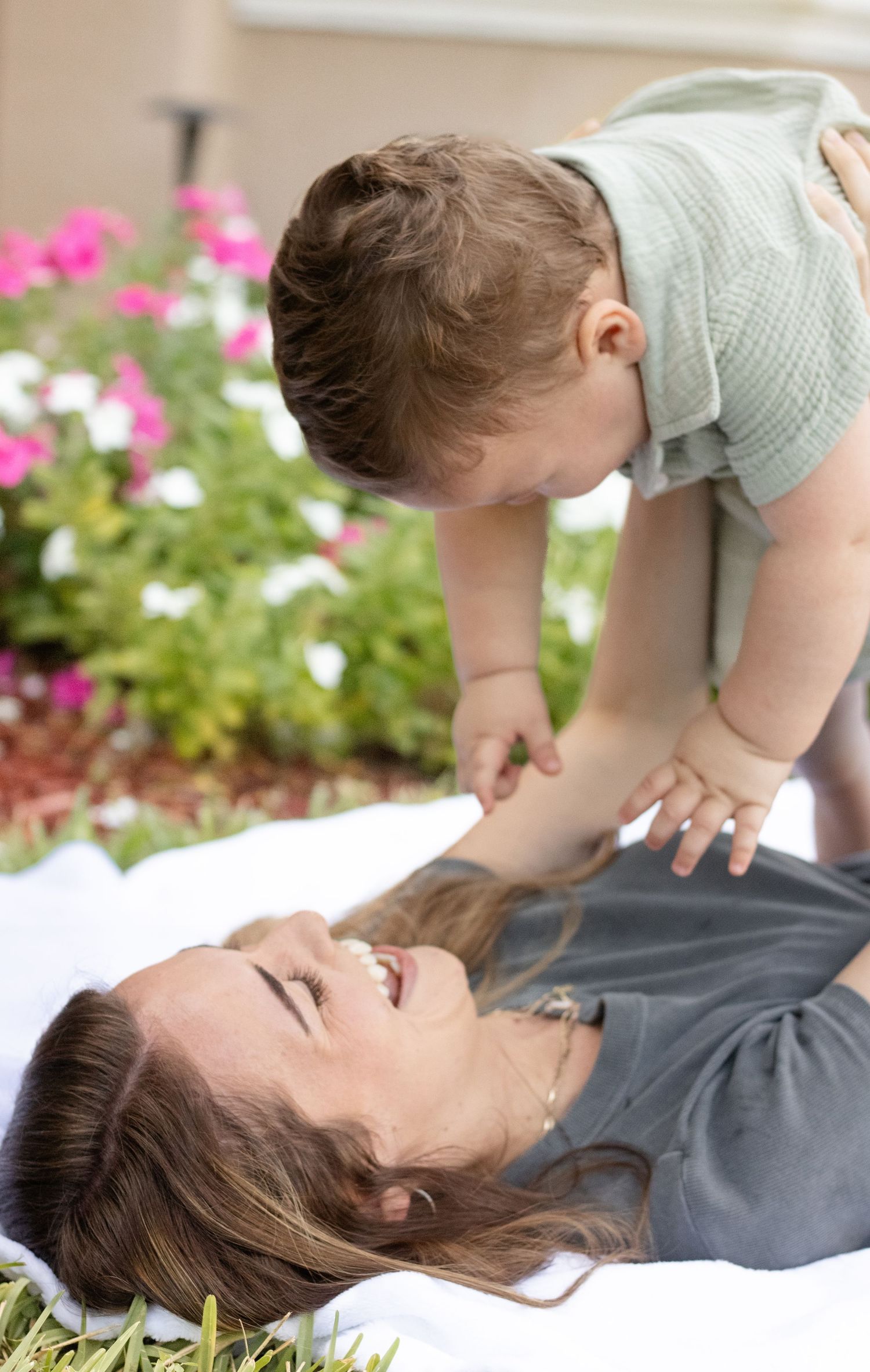 mother and son photo session south florida