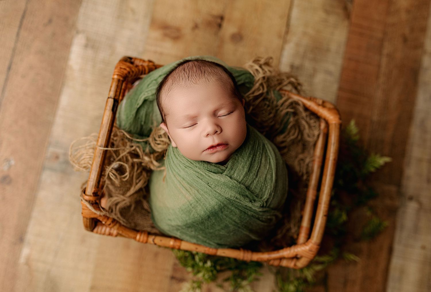Jackson County Newborn Photography | Cozy Earthy Studio Portraits