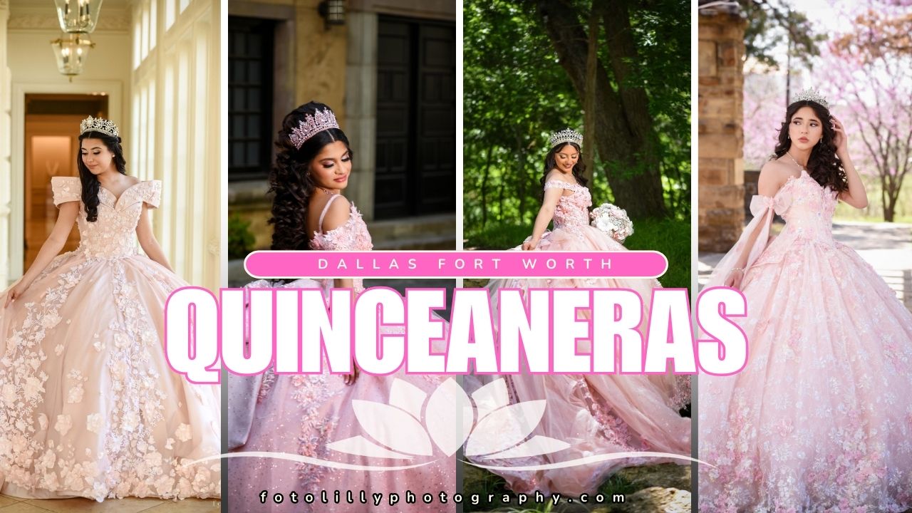 DFW's Best Quince Photographers Dallas Fort Worth Quinceanera Packages for your Quince celebration Quince Photo Sessions with Photo & Video