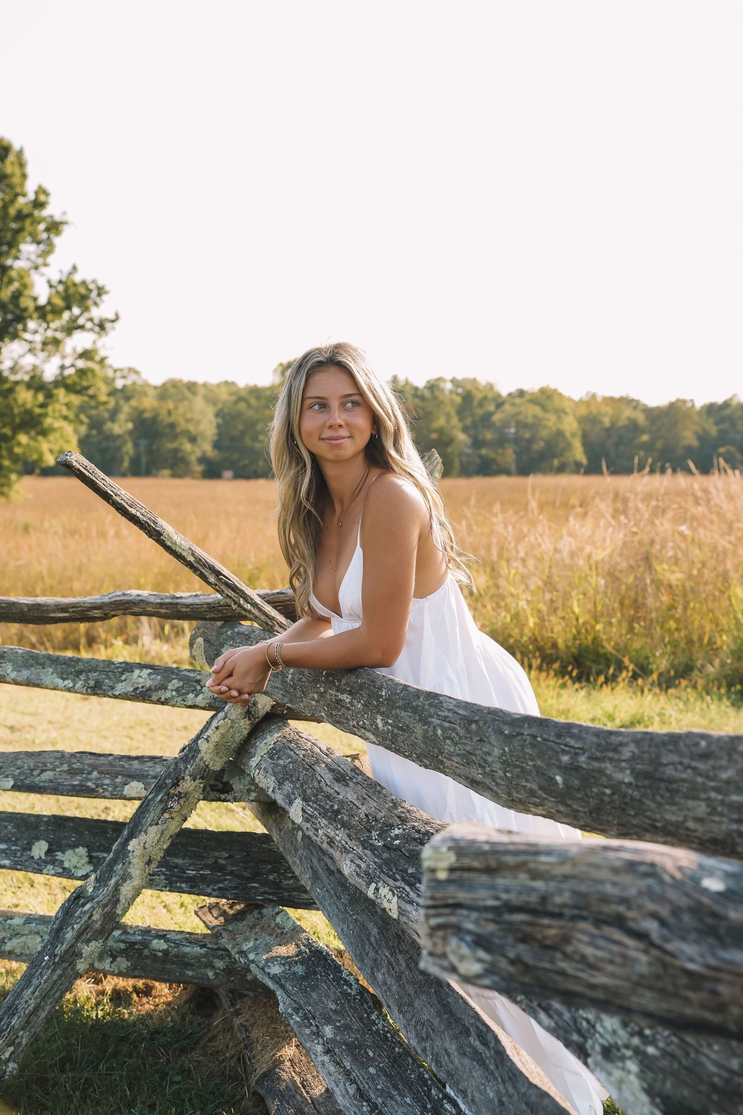 Graduation portrait session in the Manassas, Virginia - beautiful tall grass field | Senior photos by Alina Phillips Photography.