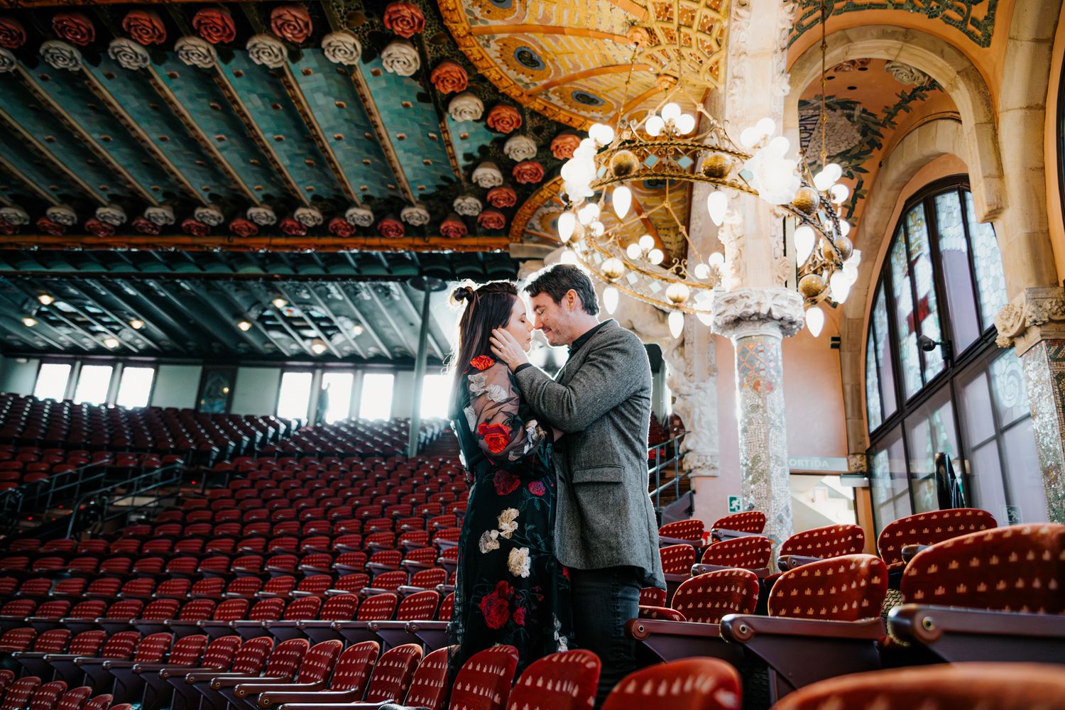 Palau de la Musica anniversary photoshoot