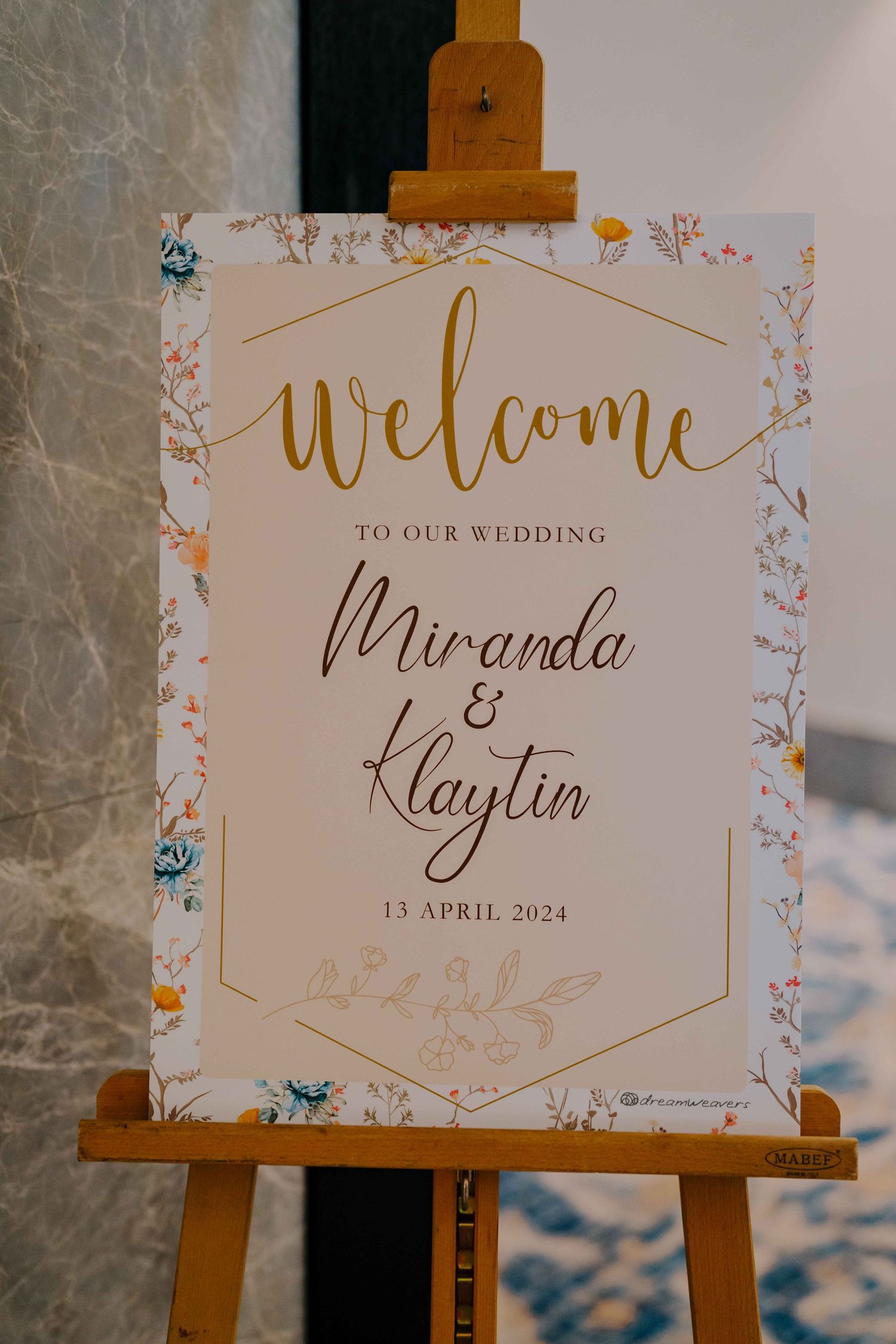 wedding sign at voco orchard hotel