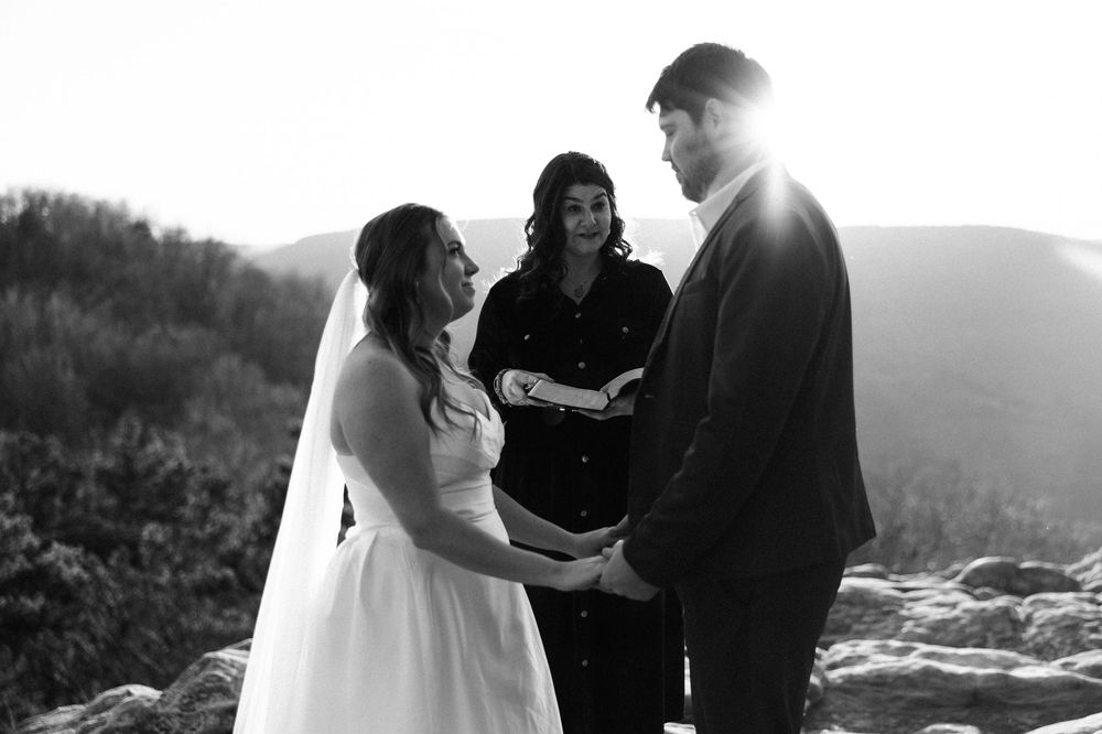 sams throne elopement ceremony sunset