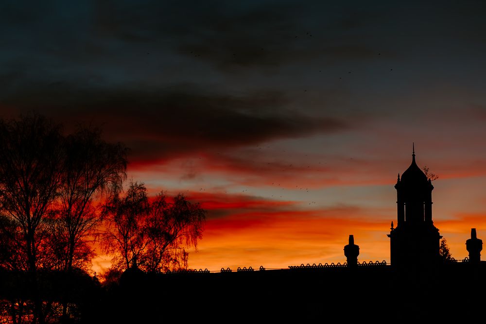 Sunset over crewe
