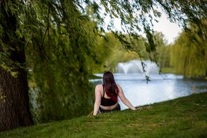 Senior photos Boise River Milestones Studios