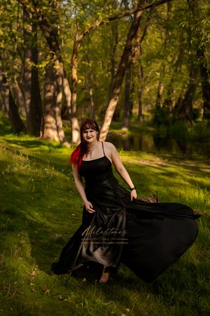 Senior photos Boise River Milestones Studios
