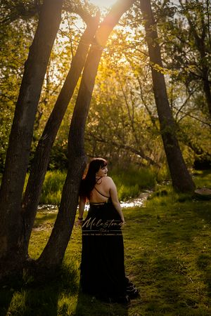 Senior photos Boise River Milestones Studios