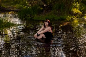 Senior photos Boise River Milestones Studios