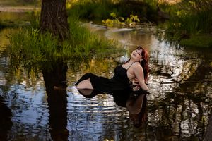 Senior photos Boise River Milestones Studios