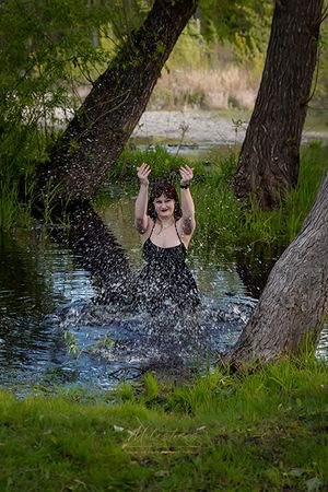 Senior photos Boise River Milestones Studios