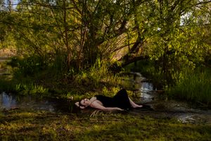 Senior photos Boise River Milestones Studios
