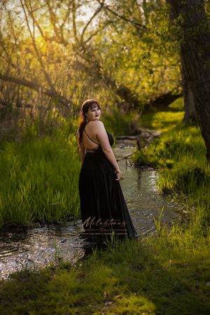 Senior photos Boise River Milestones Studios
