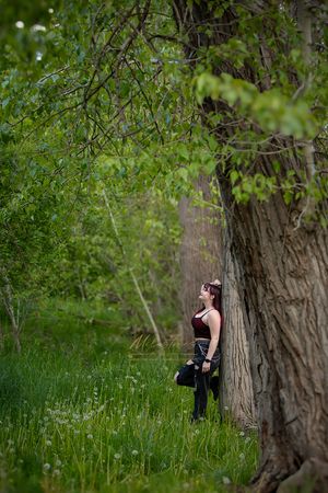 Senior photos Boise River Milestones Studios