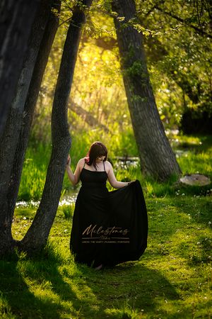 Senior photos Boise River Milestones Studios