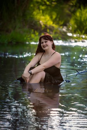 Senior photos Boise River Milestones Studios