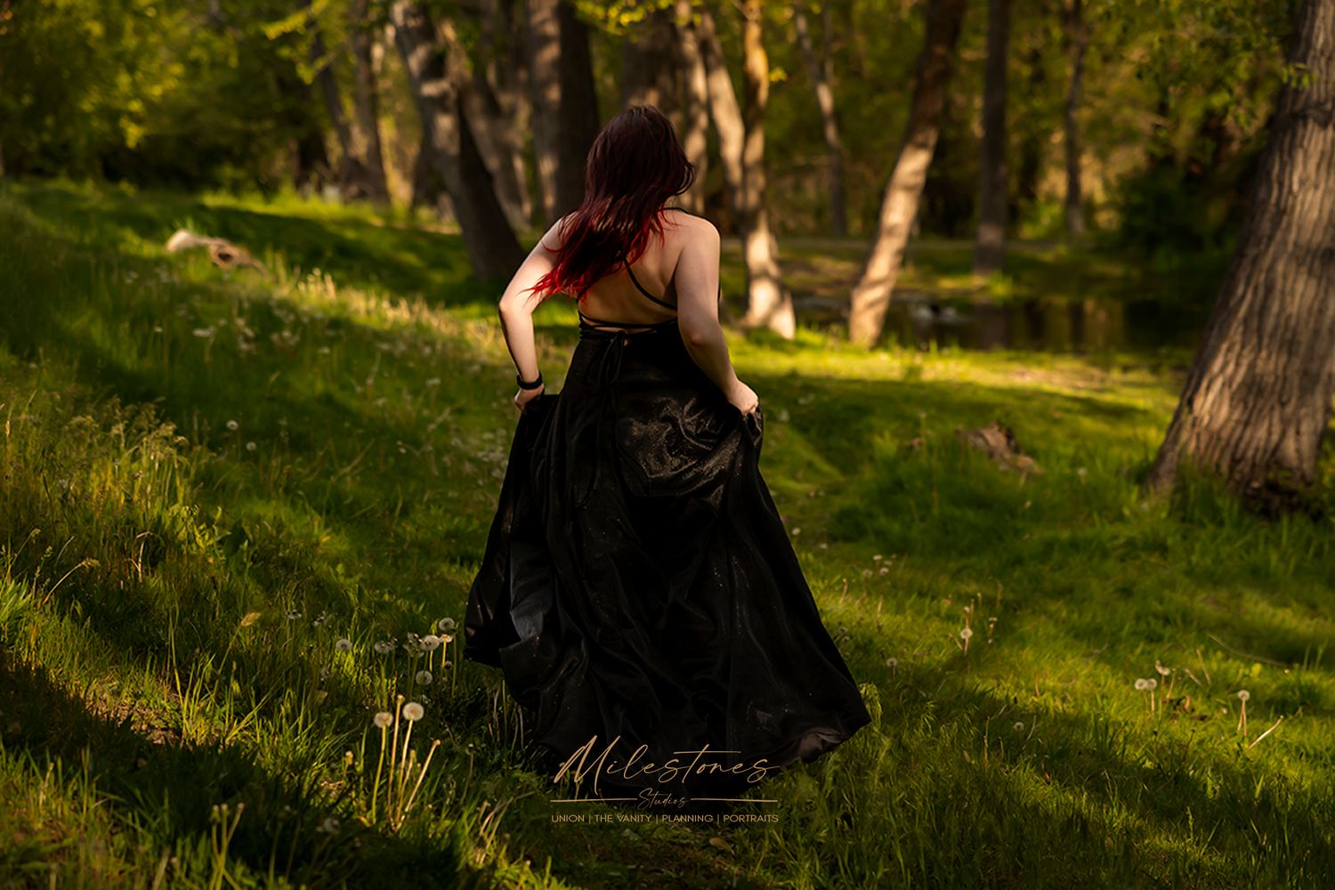 Senior photos Boise River Milestones Studios