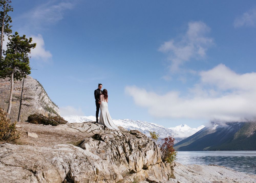Lake Minnewanka I Banff Elopement