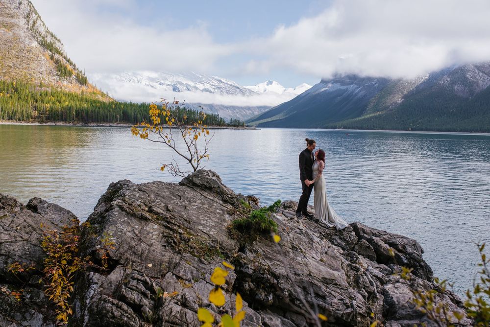 Lake Minnewanka I Banff Elopement