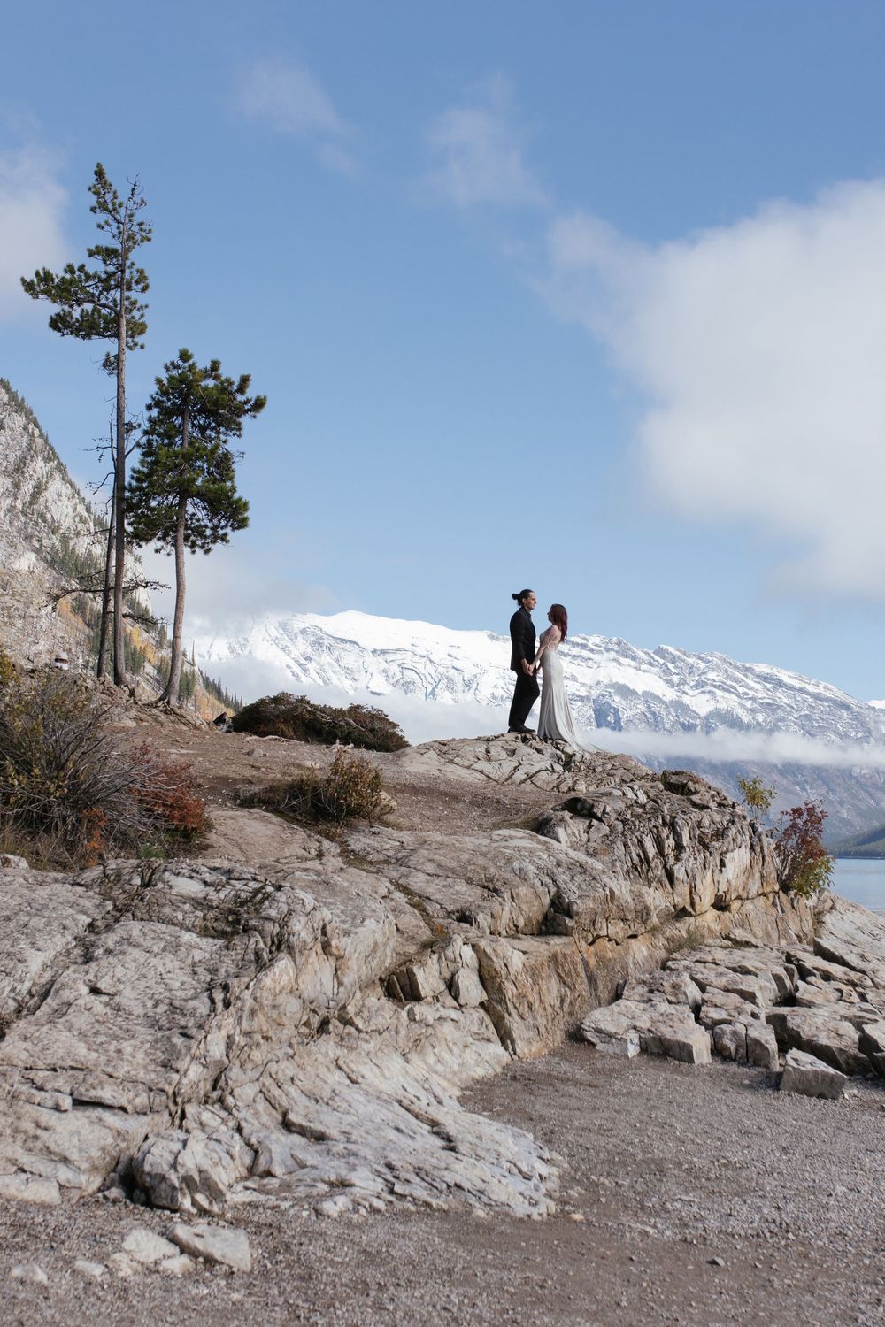 Lake Minnewanka I Banff Elopement