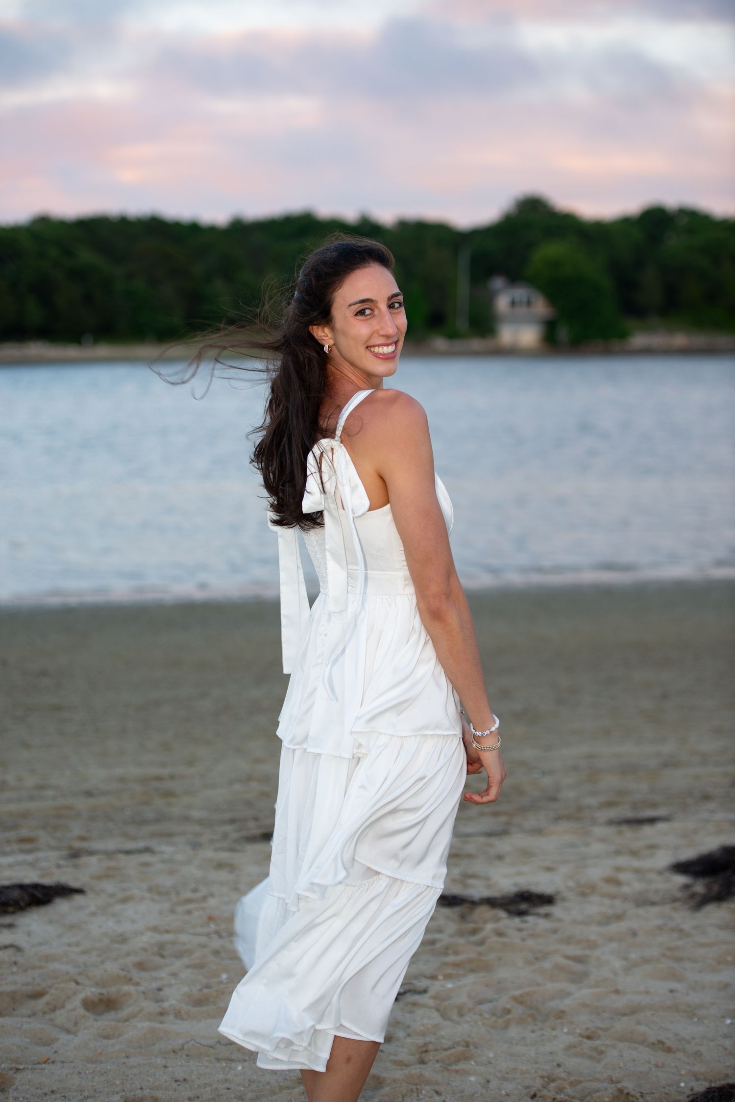 Bachelorette party bride beach day event photography with Leah Ramuglia Photography in Plymouth, MA on Cape Cod