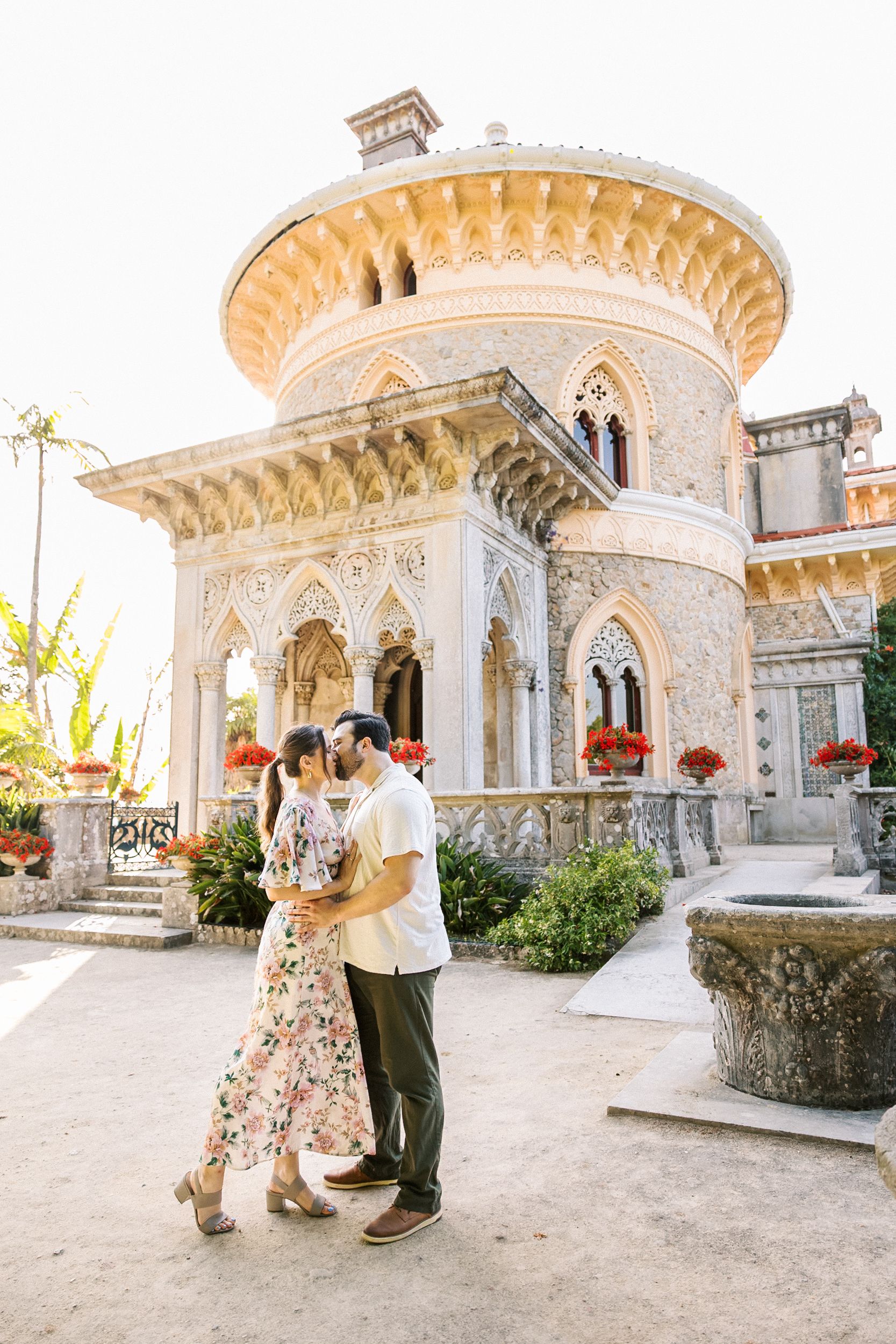 Destination couple session at Monserrate Palace near Lisbon