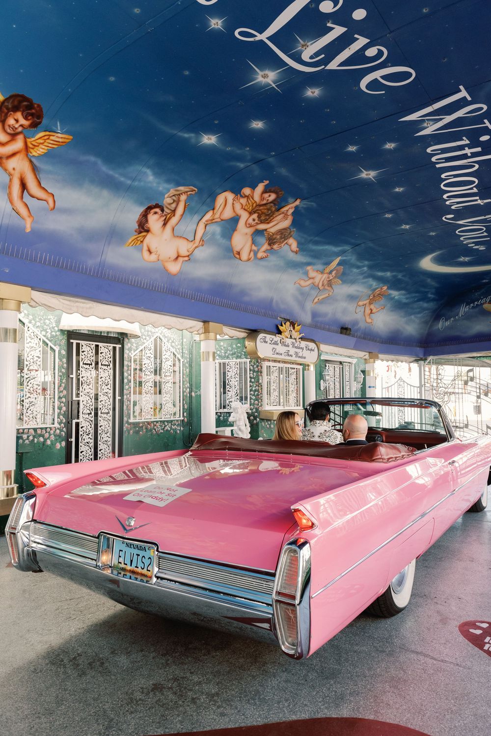 Tunnel of Love Drive-thru in a Pink Cadillac