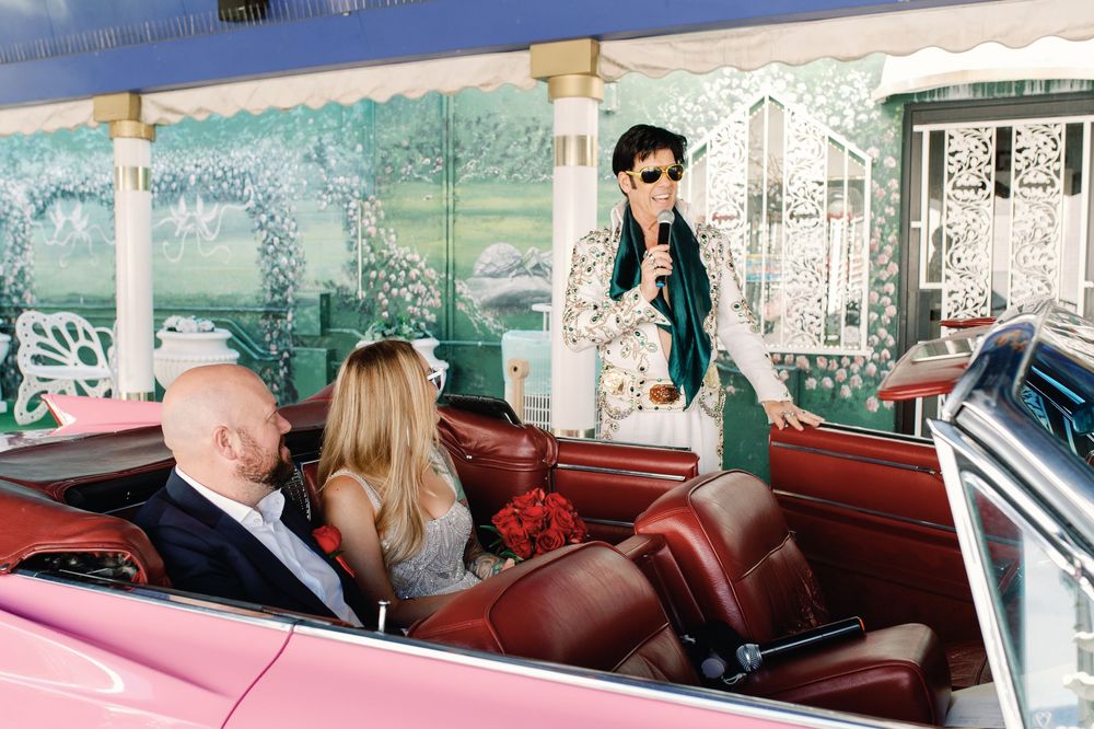 Tunnel of Love Drive-thru in a Pink Cadillac