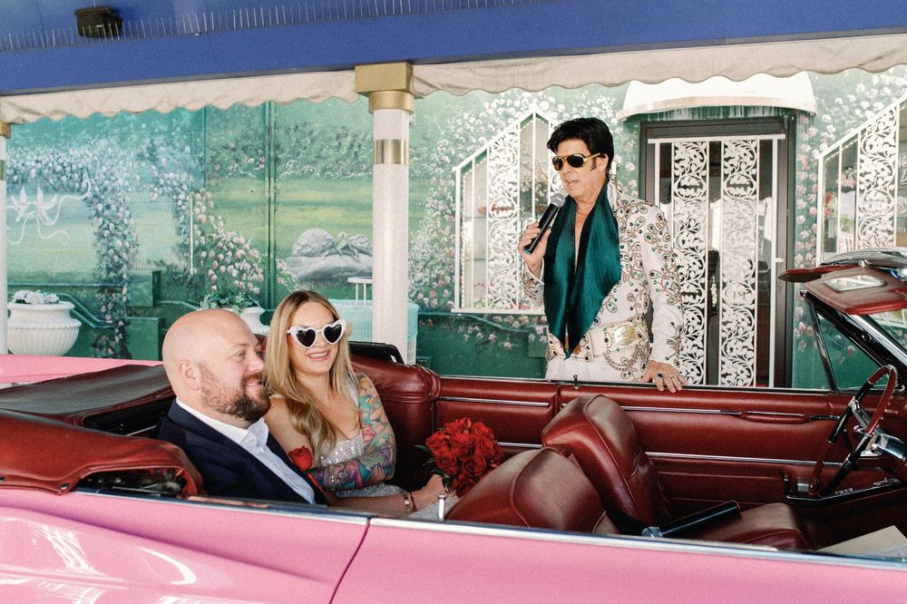 Tunnel of Love Drive-thru in a Pink Cadillac