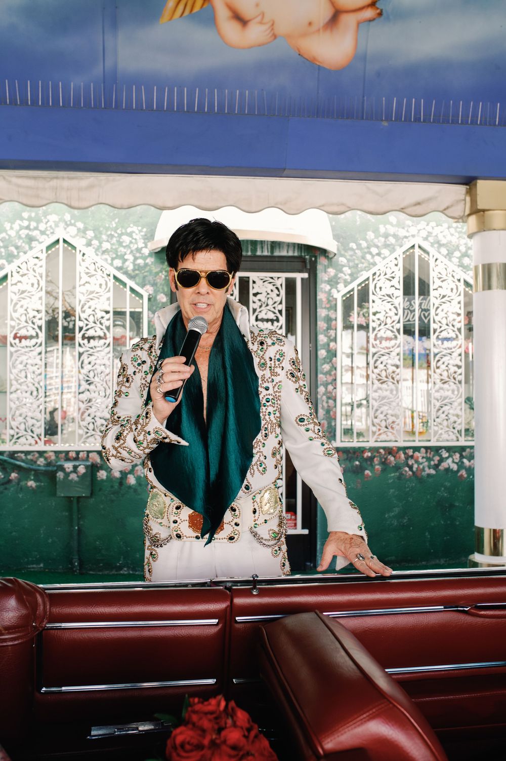 Tunnel of Love Drive-thru in a Pink Cadillac