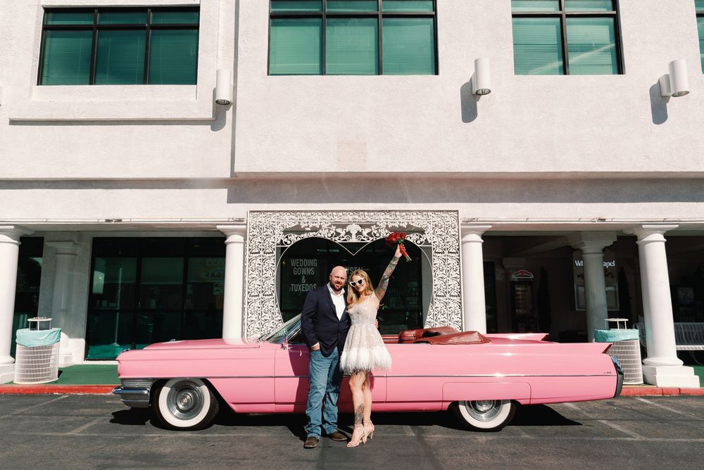 Tunnel of Love Drive-thru in a Pink Cadillac