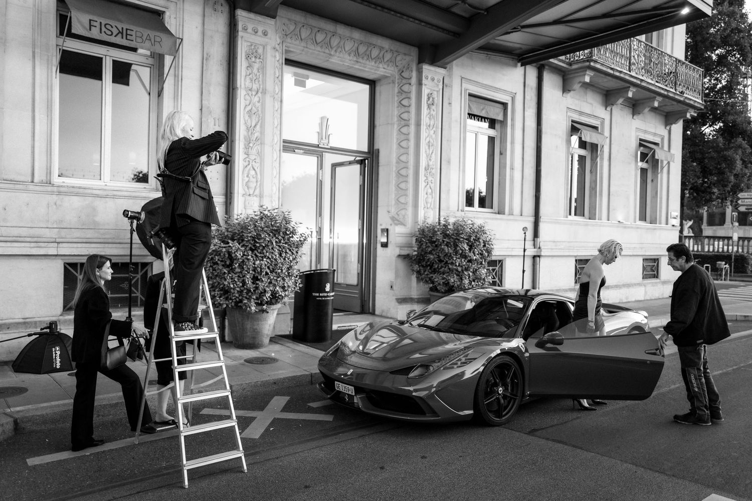 Backstage of Photo session with Angelina Bertrand