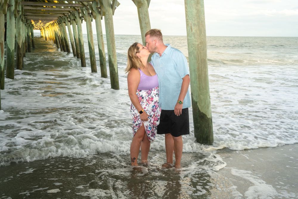 Couples engagement proposal photography Myrtle Beach