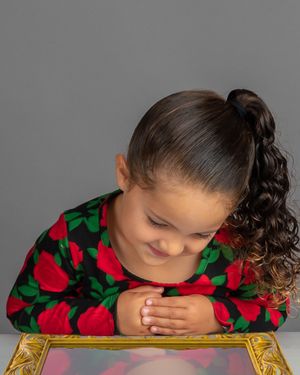children milestone photography composite photography