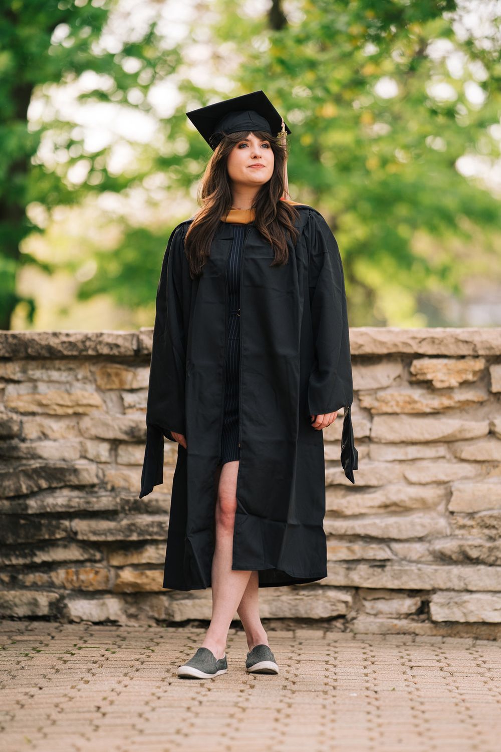 Graduation portraits downtown Lockport, Illinois. Copyright Two Birds Photography 2026