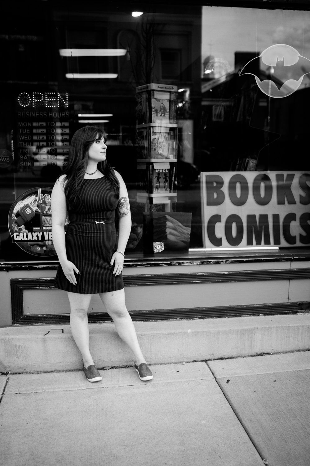 Graduation portraits downtown Lockport, Illinois. Copyright Two Birds Photography 2026