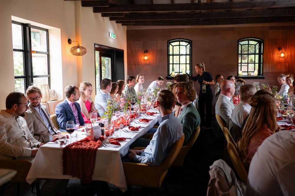 Diner bruiloft herenboerderij de Hucht, fotograaf Nijmegen