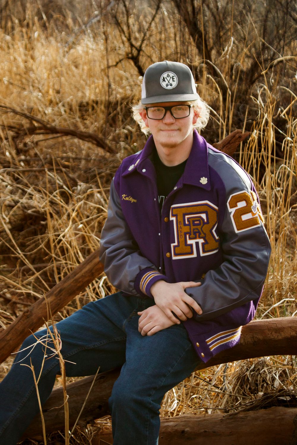 A River Road High School Senior during a senior photo session at Palo Duro Canyon State Park in Canyon, Texas
