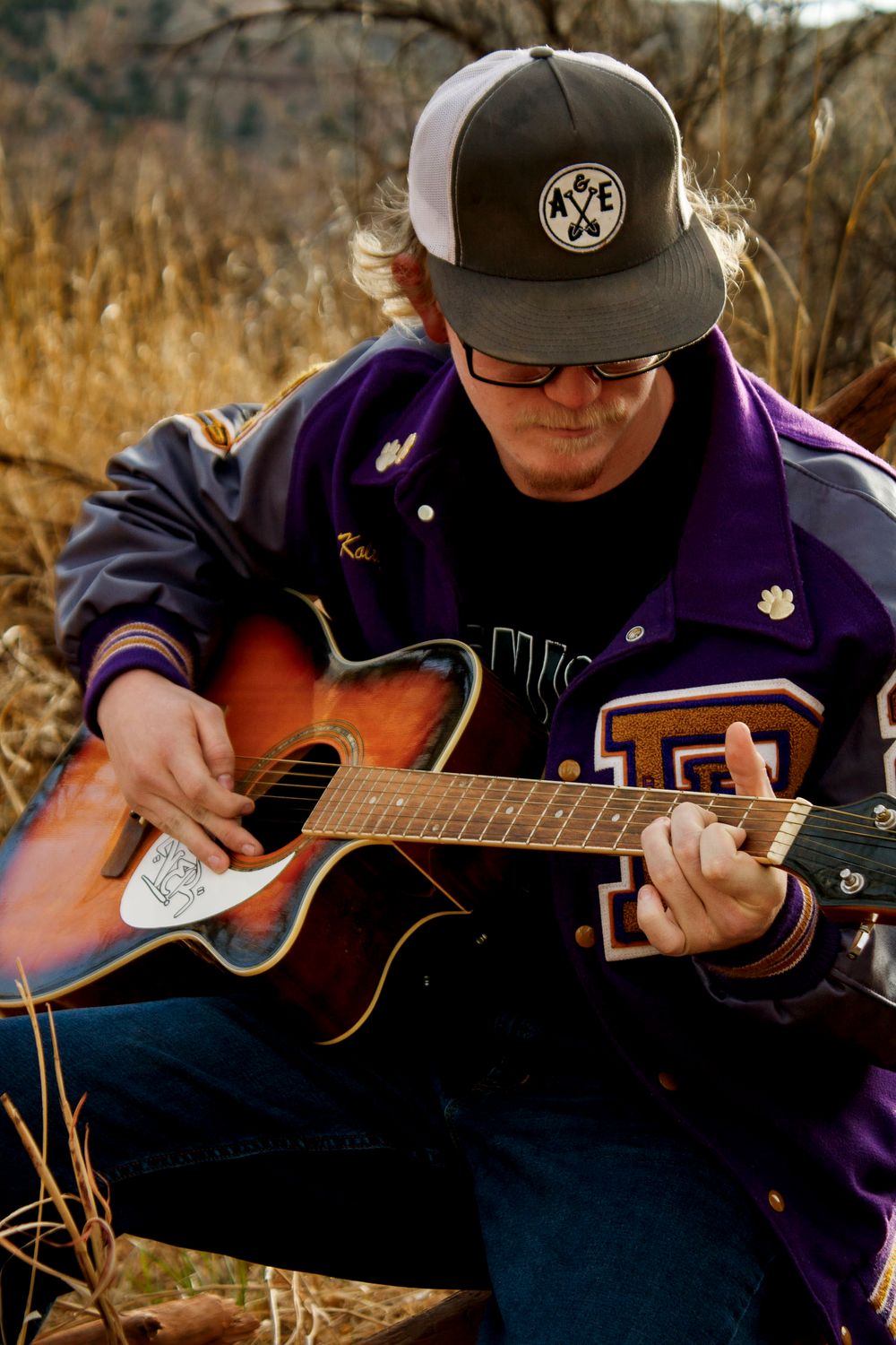 A River Road High School Senior during a senior photo session at Palo Duro Canyon State Park in Canyon, Texas