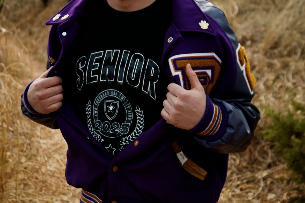 A River Road High School Senior during a senior photo session at Palo Duro Canyon State Park in Canyon, Texas