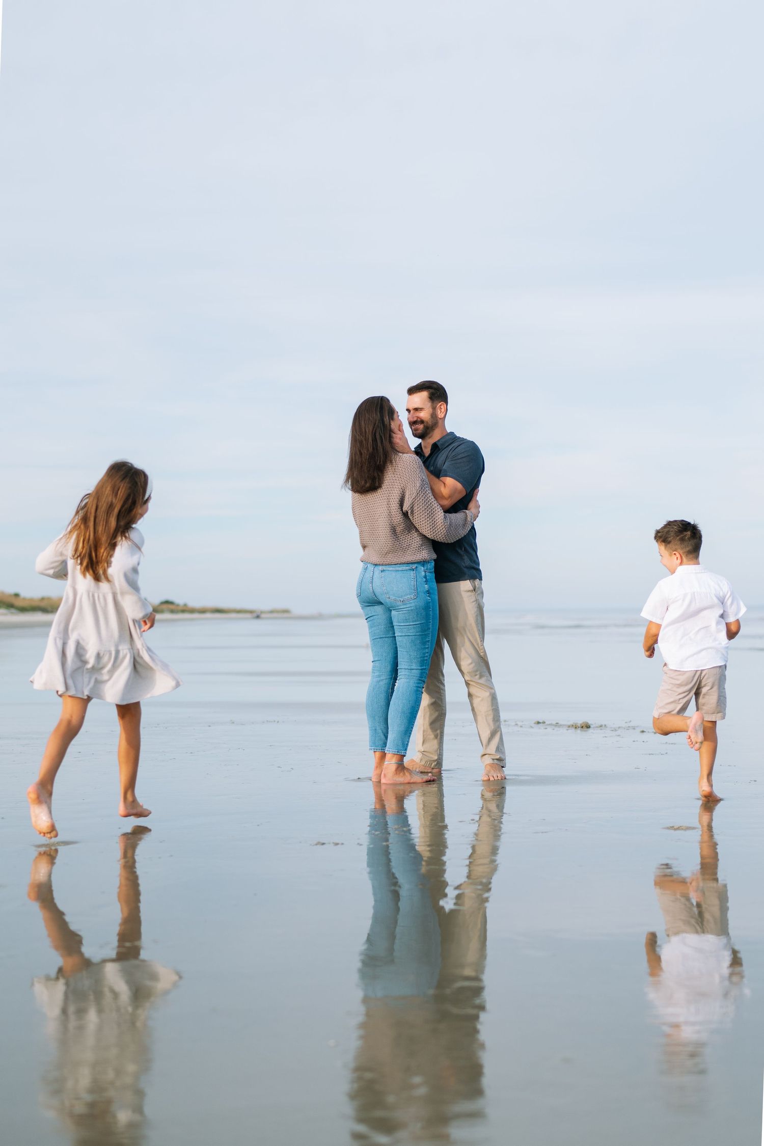 St. Simons Island beach portraits on a beach vacation.
