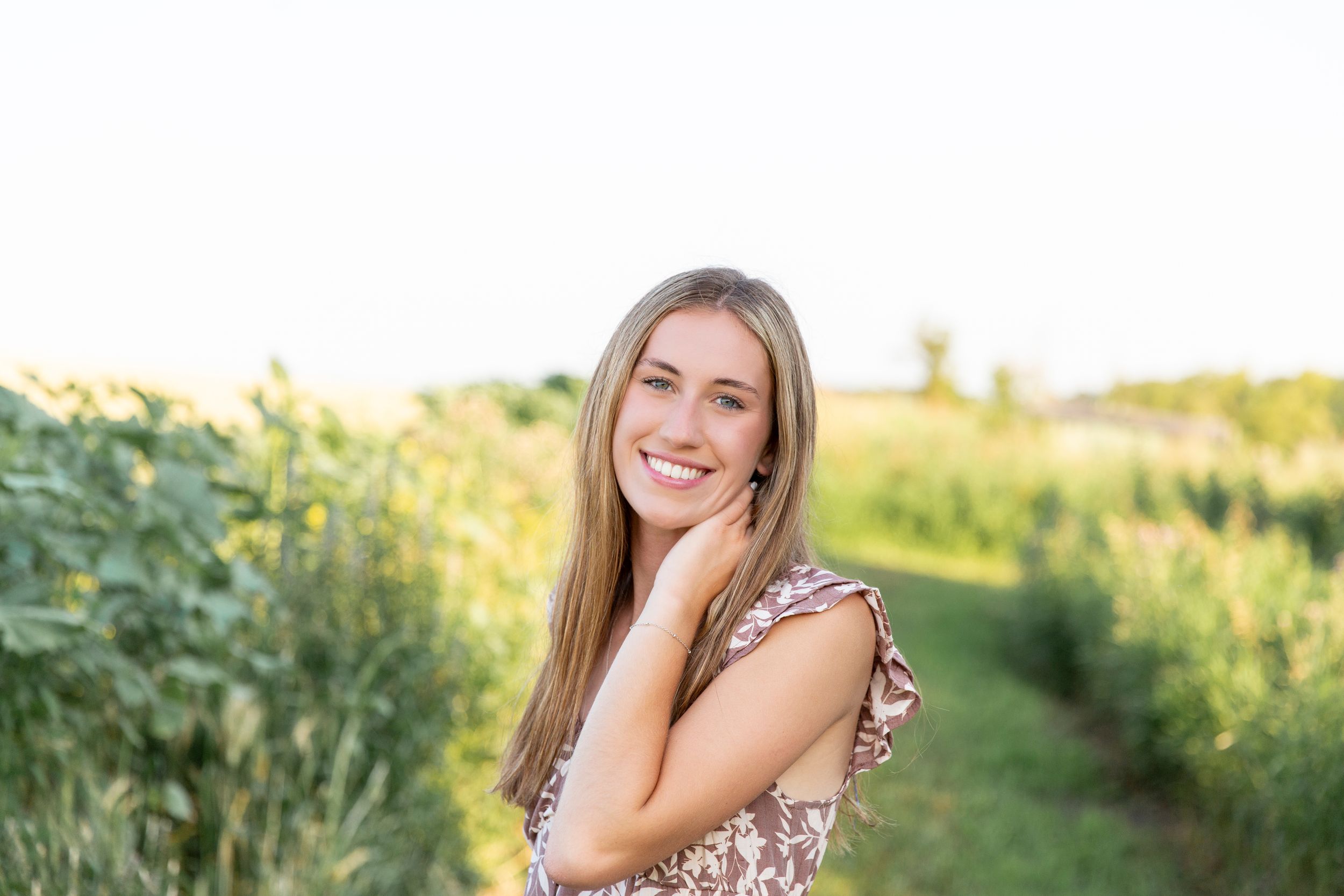 High school girl senior pictures in Hillsboro, North Dakota